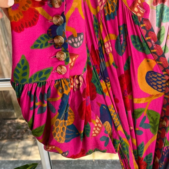 FARM Rio Pink and Green Patterned Dress - Picture 4 of 10